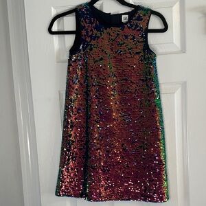 NWT GAP Kids Multicolor Sequin Dress Size M (8)